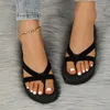 Summer Casual Eva Platform Woman Bath Slippers Wedge Heels Beach Flip Flops High Heel Soft Slippers For Women Black Ladies Shoes