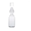 収納ボトル120mlクリアペットペットボトルホワイトスプレーポンプ透明蓋170ml補充可能なバイアル化粧品包装コンテナ20ピース