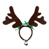 Dog Apparel Supplies Elk Reindeer Antlers Headband Santa Hat Pet Christmas Cool Costume Cute Headwear Accessories Gorro Para Perro