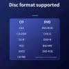 Tisric Taşınabilir Harici Optik DVD Sürücüsü Odd HDD Cihaz CD DVD Player USB 3.0 Dizüstü bilgisayar masaüstü bilgisayar için harici CD okuyucu