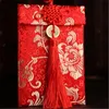 2023 Tassel Design Chinese Style Red Envelope Pocket Multiple Patterns Traditional New Year Red Packet Money Bag for Wedding