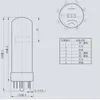 Shuguang Re-Ergraving EL34M Vakuumrör Uppgradering EL34 EL34A EL34B 6CA7 Tube Valve Matchning Förstärkare Hög Fidelity Matched Quad