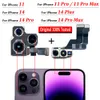 Оригинальный 100% протестирован для iPhone 11 14 Pro Max Back Back Module Module Flex + передняя замена камеры для iPhone 14 Plus