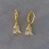 Boucles d'oreilles cerceaux Anenjery Gold Color Dinosaure vintage pour femmes mignons Kidge Bringle bijoux animaux Cadeaux