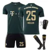 Bayern Green Special Commémorative Edition 9 Levan 10 Sane No. 25 Muller Set Golden Football Shirt