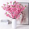 Decorative Flowers 65cm Artificial Silk Fake Cherry Blossom Long Branch Wedding Arch Party Backdrop Home Wall Decor Accessory Po Props
