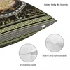 枕ギリシャの鍵ブラックゴールドクリームバロックメダリオン枕カバーソフトカバーデコレーションケースソファ卸売45 45cm