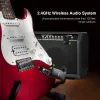 Cables Lekato Ws60 Guitar Wireless Receiver 2.4ghz Wireless Guitar Transmitter Receiver Stereo 2 in 1 Plugs 6 Channels Guitar Wireless