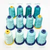 6/8/12 Pcs Polyester Embroidery Thread 40WT 4000 Meters Cone For Brother Babylock Janome Singer Pfaff Husqvarna Bernina Machine