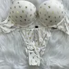 Bras Rhingestone Sprle Sous -wear Swear 2 pièces Sexy Bra Set Women's Wholesale