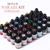 LILYCUTE 129 Pcs/Set Nail Gel Polish Winter Color Glitter Sequins Semi Permanent Varnish Soak Off UV Nail Art Gel Full Kits