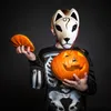 Ręcznie malowana maska ​​na Halloween maska ​​taniec kota twarz maska ​​zabawa wideo strzelanie specjalne rekwizyty spektakle cosplay halloween