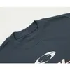 Marinblå svart tryck lapptäcke t-shirt män kvinnor bästa kvalitet överdimensionerade korta ärmar tee casual t shirt