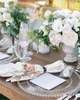 Lentebloem eucalyptus bladplant tafel servetten set diner zakdoek handdoekje servetten doek voor trouwfeestje banket