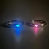 2pcs leuchtende Herzringe im dunklen fluoreszierenden Ring für Männer Frauen verstellbare offene Fingerring -Paar Ringe Schmuckgeschenke