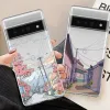 Japon Anime Landscape Phone Case For Google Pixel 7a 7pro 6a 6 6pro 8 8 Pro 5G Clear Scoret Covers Fundas Skin