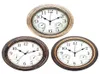 Wall Clocks Battery Operated Clock Home Living Room Hanging Indoor Temperature Humidity Display 12inch Round Quartz262P4024627