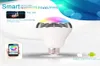 Ny LED -glödlampa E27 Bluetooth Wireless Control Högtalare Lätt musikfunktion 2 i 1 smart färgglad RGB -bubbellampa för iPhone Samsung8011529