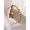 Pulseira yhpup minimalista de cor de ouro manchada grátis moda grátis