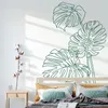 Monstera hojas de la jungla tropical calcomanía de pared de palma decoración del hogar sala de estar sala de estar dormitorio de jardín de arte moderno fondos de pantalla g145