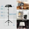 90125145cm Tray Laptop Projector Tripod Stand Tripod Adjustable Height DJ Mixer Standing Desk Outdoor Computer Desk Stand 240410