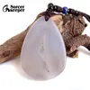 Hangende kettingen Echte natuursteen gepolijste agaat geode kwarts kristal cluster schat kom exemplaar ketting voor sieraden maken BD989