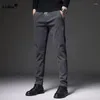 Pantaloni da uomo Business Office Casual Harem Solid For Men 2024 Spring Autumn Simplicity Fashion Slim Mid Walers Abiti maschi