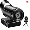 Webcams AutoFocus 1080p/2K/4K Câmera de computador da webcam HD Network USB Live Webcam Rotatável com tripé para videoconferência ao vivo
