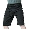 Heren shorts Men Cargo Outdoor Summer met elastische taille meerdere zakken slijtvaste stof voor