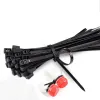 100st CS Zip Tie Disponibla handbojor ELEKTRISKA TRIE TIES CABLE TIES TIE BAND DUBLE FLEX FAST LOOP