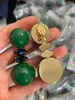 Boucles d'oreilles en peluche Europe Amérique Vintage Green Acrylique Pendre de boucle d'oreille Clip Clip Women Jewelry Trendy