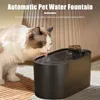 Cat Fountain Fountain Automatique Filtre avec LED Light Smart Anti-Dry Burning USB Electric Mute 3L Cat Water Fountain Pet