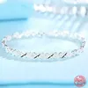 Bangle High Quality 925 Sterling Silver Fashion Multiple Styles Armband Kette für Frauen Mode Hochzeitsfeier Schöne Schmuck Geschenk 24411