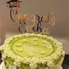 パーティー用品カスタムテキストケーキトッパーすべてのパーソナライズされた誕生日の結婚式パーティーの機会キラキラ