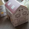 Hediye Sargısı 10 PCS Kırmızı Ev Kağıt Kutusu Sabun Şam Kurabiye Şeker Olarak Küçük Ambalaj Noel Düğün Hediyeler Dekor
