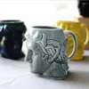 Mugs Coffee Cup Apollo Sculpture Chocolate Stor kapacitet för huvudmuggdroppe