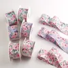 10 yards 38 mm de bord d'onde fleurs rubans roses arcs bacs de bricolage accessoires faits à la main ym2023062703