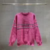 Nya Europa Kvinnor och herrar Designer Sweaters Retro Classic Luxury Sweatshirt Men Arm Letter Brodery Round Neck Bekväm högkvalitativ Jumper M-3XL #14