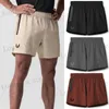 Herren -Shorts neue Sommersport -Herren Shorts Jogger Fitnessstudio Running Training Basketball Hose Schnell trocknen atmungsaktiv Stretch Strandhose T240411