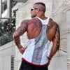 Herren-T-Shirts Herren Fitness Tanktan Top ärmellose Sweatshirt 2021 Neue Herren Baumwollkleidung Modetank-Tanktop-Unterwäsche Hombre T240411