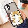 Étui de téléphone pour couples de chat animaux mignons pour iPhone 11 12 13 14 Pro Max Mini 7 8 plus SE X XR XS MAX MATE POUVERTES COVERS FINMAS