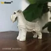 Decorative Figurines Miniature Schnauzer Imitation Dog Model Car Handicraft Furnishing Household Home Decorations Murals Crafts Ornaments