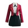 Costumi anime eroina cosplay lacrime anime di tesi costume girls School uniform red Halloween Carnival Party JK Costumi 240411