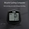 Cykelcykeldator LCD Display WIRED KUREMETER 15 slags funktioner korrekt inspelning Auto Sleep Bytesbar batteri