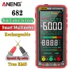 ANENG 682 Smart Multimeter Big Color Screen AC/DC Ammeter Voltage Tester Rechargeable Ohm Diode Tester Tools for Electrician