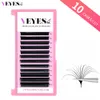 Veyes Inc 10 Fälle/Los einfach Fanning Wimpern Erweiterungen Veyelash Russian Volumen Wimpern blühen Austomatische blühende Make -up -Schönheit