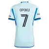 2024 25 몬트리올 워터맨 남성 축구 유니폼 opoku duke wanyama piette ruan choiniere awar light blue football shirt 짧은 소매 유니폼