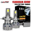 Carlitek H7 LED CANBUS HEADLIGHT H4 CAR LEDランプH11 150000LM 480W 6000K HB3 9005 HB4 9006 H8 LEDカーヘッドライトバルブフォグライト