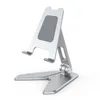 2024 Three Sections Foldable Desk Mobile Phone Holder for IPhone IPad Tablet Flexible Table Desktop Adjustable Cell Smartphone Stand Desk