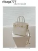 Läder BK Designer Bags Crocodile Milkshake White Platinum Bag Single Shoulder Messenger Bag stora kapacitet Kvinnor